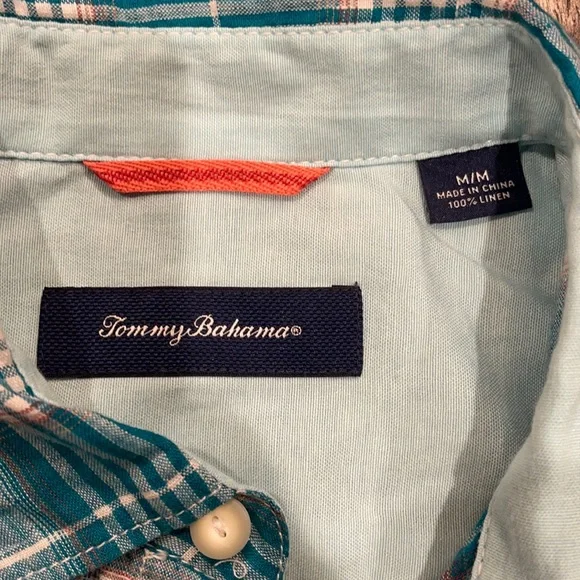 2-Tommy Bahama Button Down Checkered Men’s s/s Shirts. NWOT - Picture 2 of 8